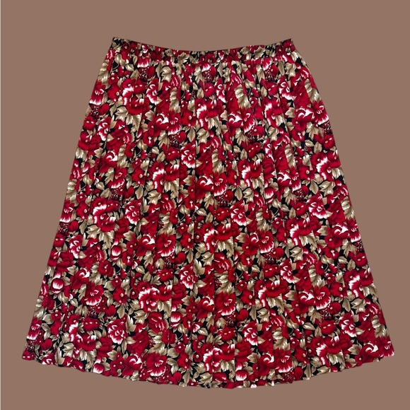 Vintage Volup Leslie Fay Women's Petite Floral Dress Size 16WP - Picture 9 of 15